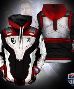 NCAA Oklahoma Sooners Avengers Endgame 3D All Over Print Hoodie