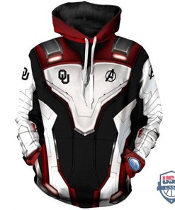 NCAA Oklahoma Sooners Avengers Endgame 3D All Over Print Hoodie