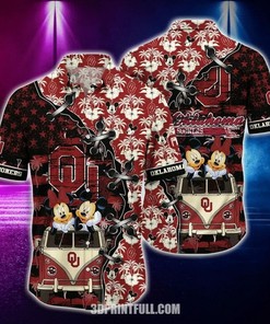 NCAA Oklahoma Sooners Mickey Mouse Hawaiian Shirt