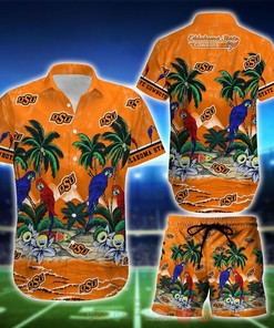 NCAA Oklahoma State Cowboys Parrot Hawaiian Shirt