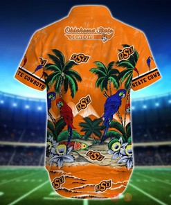 NCAA Oklahoma State Cowboys Parrot Hawaiian Shirt