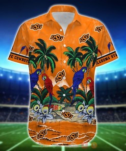 NCAA Oklahoma State Cowboys Parrot Hawaiian Shirt
