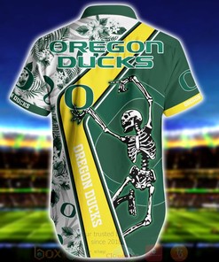 NCAA Oregon Ducks Skeleton Aloha Shirt