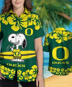NCAA Oregon Ducks Snoopy Hawaiian Shirt