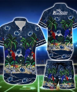 NCAA Penn State Nittany Lions Parrot Hawaiian Shirt