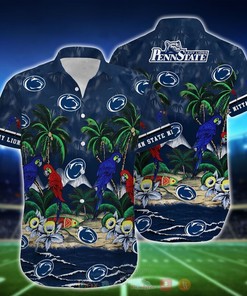 NCAA Penn State Nittany Lions Parrot Hawaiian Shirt