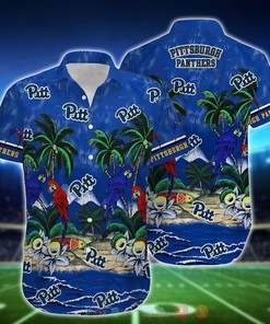 NCAA Pittsburgh Panthers Parrot Hawaiian Shirt