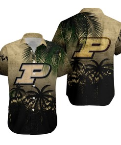 NCAA Purdue Boilermakers Coconut Tree Tropical Hawaiian Shirt