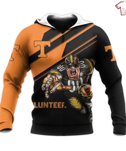 NCAA Tennessee Volunteers Mascot Orange Black 3D Hoodie