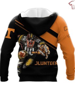 NCAA Tennessee Volunteers Mascot Orange Black 3D Hoodie