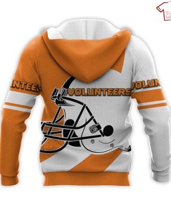 NCAA Tennessee Volunteers Orange White 3D Hoodie