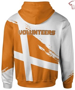 NCAA Tennessee Volunteers Orange White 3D Hoodie for Men Women