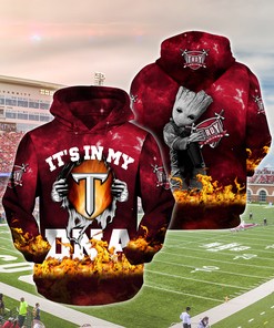 NCAA Troy Trojans Groot Fire All Over Hoodie 3D College Football