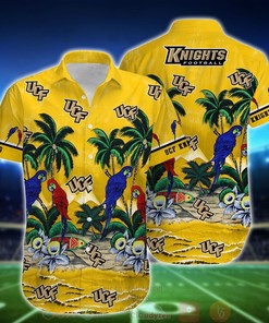 NCAA UCF Knights Tropical Sea And Parrots Aloha Shirt