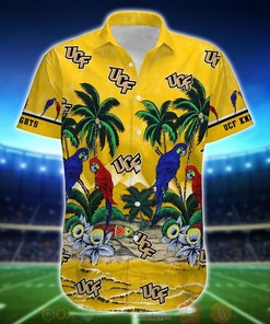 NCAA UCF Knights Tropical Sea And Parrots Aloha Shirt