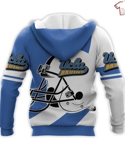 NCAA UCLA Bruins Blue White 3D Hoodie