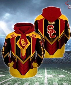 NCAA Usc Trojans Gold Black 3D Hoodie