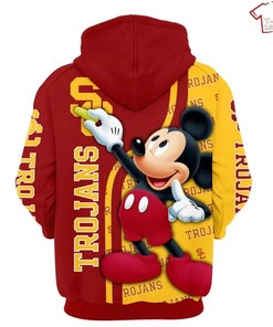 NCAA Usc Trojans Mickey Mouse 3D Hoodie