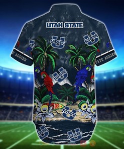 NCAA Utah State Aggies Parrot Hawaiian Shirt