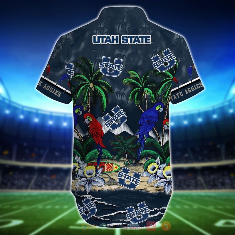 NCAA Utah State Aggies Parrot Hawaiian Shirt