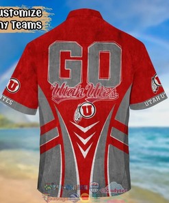 NCAA Utah Utes Grey Go Red Hawaiian Shirt