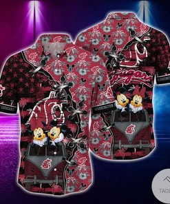 NCAA Washington State Cougars Mickey Mouse Hawaiian Shirt