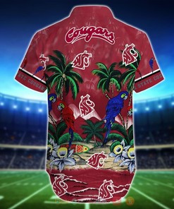 NCAA Washington State Cougars Parrot Hawaiian Shirt