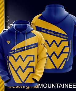 NCAA West Virginia Mountaineers 3D All Over Print Hoodie, Zip-Up Hoodie
