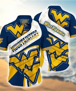 NCAA West Virginia Mountaineers Hawaiian Shirt Blue