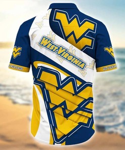 NCAA West Virginia Mountaineers Hawaiian Shirt Blue