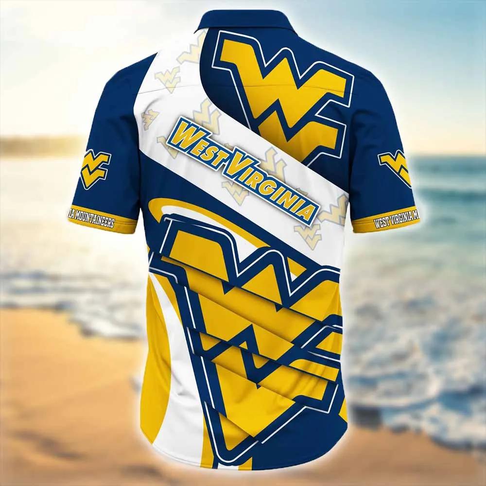 NCAA West Virginia Mountaineers Hawaiian Shirt Blue