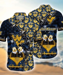 NCAA West Virginia Mountaineers Mickey Aloha Hawaiian Shirt
