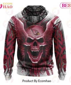 NFL Arizona Cardinals Special Kits With Skull Art 3D Hoodie
