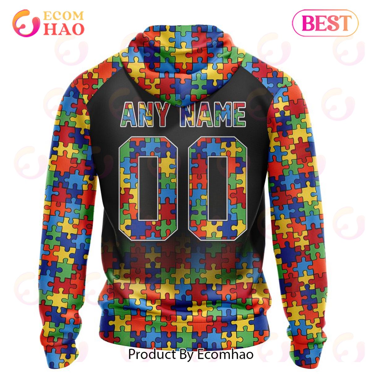 NFL Arizona Cardinals Specialized With Autism Awareness Concept 3D Hoodie