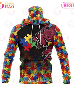 NFL Arizona Cardinals Specialized With Autism Awareness Concept 3D Hoodie