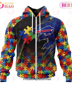 NFL Buffalo Bills Specialized With Autism Awareness Concept 3D Hoodie