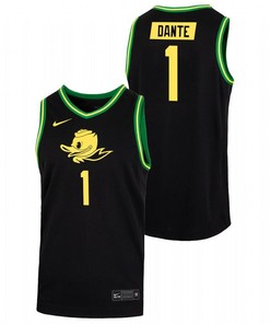 N'Faly Dante 1 Oregon Ducks 2023 College Basketball Duck Face Men Jersey Black