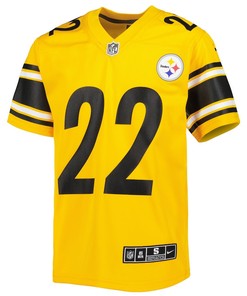 Najee Harris 22 Pittsburgh Steelers Youth Inverted Game Jersey - Gold