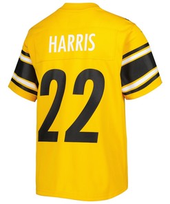 Najee Harris 22 Pittsburgh Steelers Youth Inverted Game Jersey - Gold