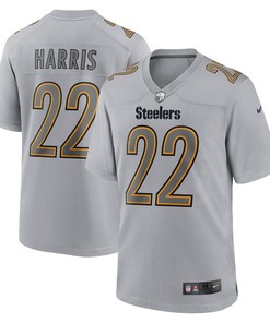 Najee Harris Pittsburgh Steelers Atmosphere Fashion Game Jersey - Gray