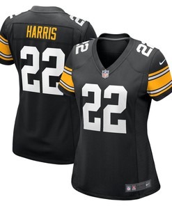 Najee Harris Pittsburgh Steelers Womens Alternate Game Jersey - Black Nfl