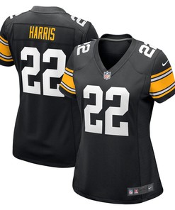 Najee Harris Pittsburgh Steelers Womens Game Player Jersey - Black Nfl
