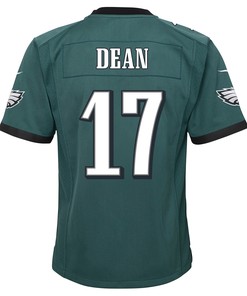 Nakobe Dean 17 Philadelphia Eagles Super Bowl LVII Champions 2 Stars 2 Stars Youth Game Jersey - Black