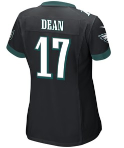 Nakobe Dean 17 Philadelphia Eagles Super Bowl LVII Champions 2 Stars Women Game Jersey - Black