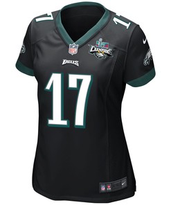 Nakobe Dean 17 Philadelphia Eagles Super Bowl LVII Champions 2 Stars Women Game Jersey - Black