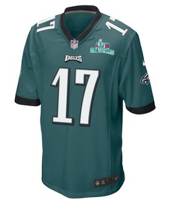 Nakobe Dean 17 Philadelphia Eagles Super Bowl LVII Champions Men Game Jersey - Midnight Green