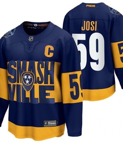 Nashville Predators 59 Roman Josi 2022 Stadium Series Navy Jersey Jersey