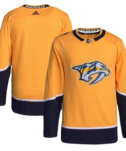 Nashville Predators Adidas Home Primegreen Authentic Pro Jersey - Gold Nhl