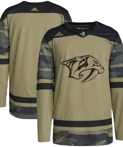 Nashville Predators Adidas Military Appreciation Team Authentic Practice Jersey - Camo Nhl