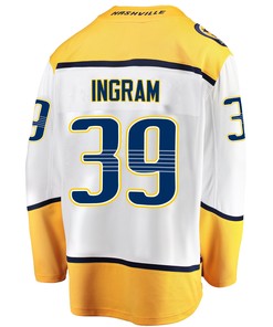 Nashville Predators Connor Ingram 39 Away 2022 Stanley Cup Playoffs Breakaway Men Jersey - White